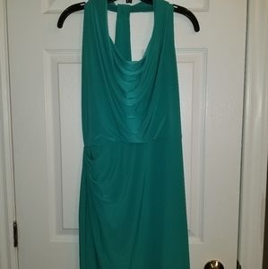 Teal green party dress
